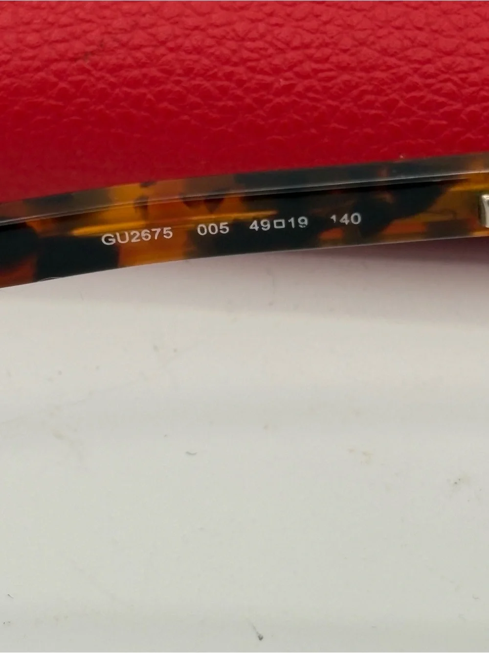 Guess Eyeglasses GU2675 005 Black Brown Tortoise Round Full Rim 49-19-140mm Case